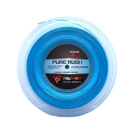 TRU PRO Pure Rush - Tennis String Reel (Poly): Power, Control, Spin - Develped for The Competitve Tennis Player (17g (1.23 mm), 200 m, Ocean Blue)