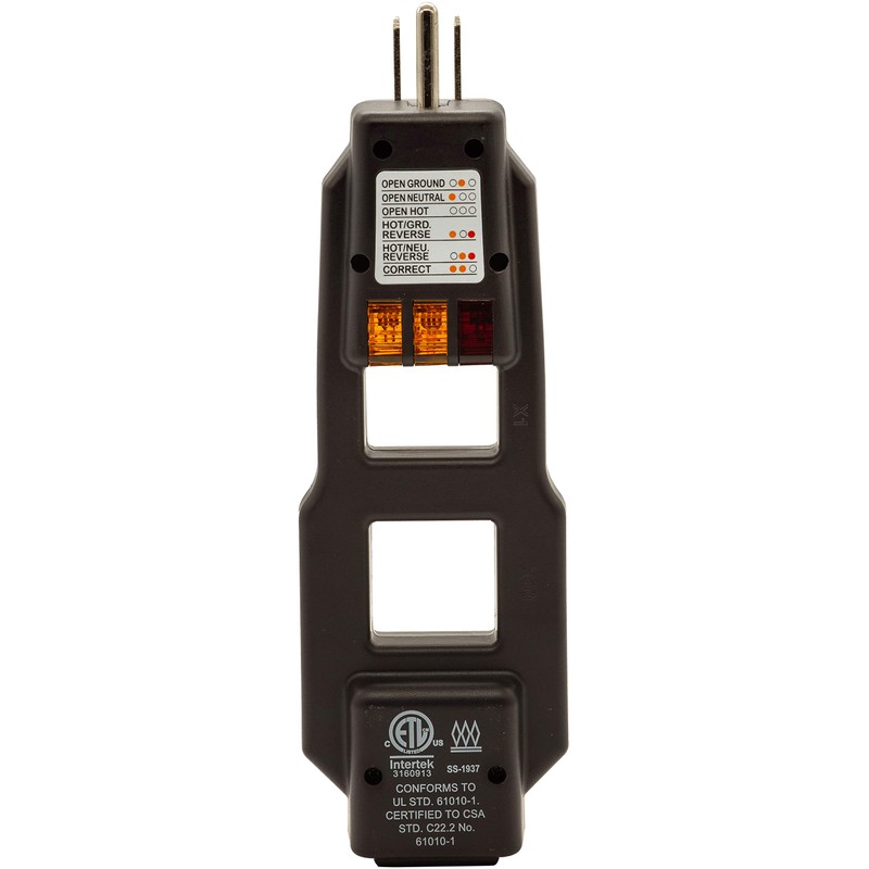 Triplett ET200 AC Line Splitter and GFCI Outlet/Receptacle Tester with