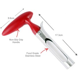Apple Corer - Apple Corer Remover for Pears, Bell Peppers, Fuji, Honeycrisp, Gala and Pink Lady Apples - Stainless Steel Best Kitchen Gadgets Cupcake Corer