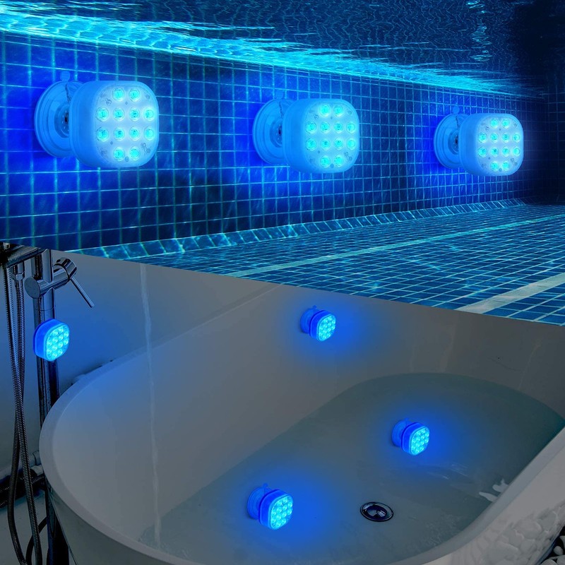 Rechargeable Pool Lights for Above Ground Pools, Led Lights for