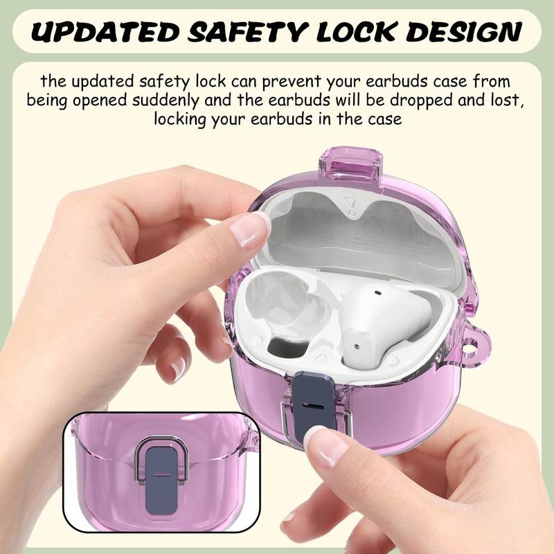 【Anti-Drop Lock】 Compatible with JBL Tune Flex Case Cover，Hard PC