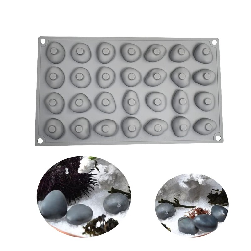 mostsom Silicone Molds Stone Shape, Non-Stick Food Grade Silicone Molds