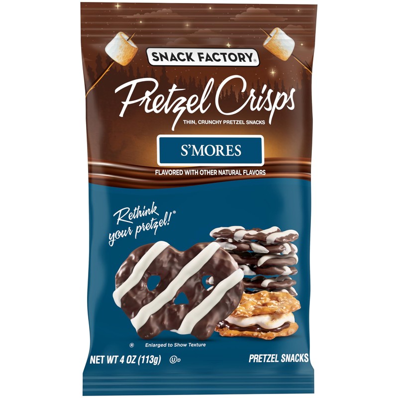Snack Factory S'mores Pretzel Crisps, 4 Oz Bag