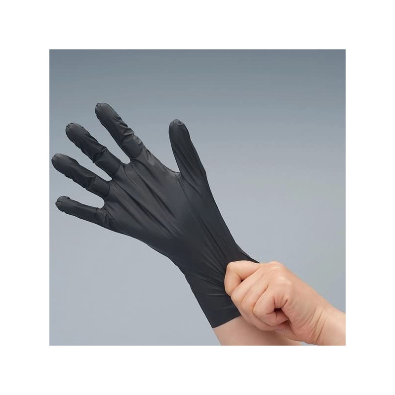 Temress Outdoor TPE Gloves 847T Black [100 Sheets] L Size