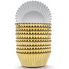 200 Pcs Gold Foil Cupcake Liners Standard Baking Cups Muffin