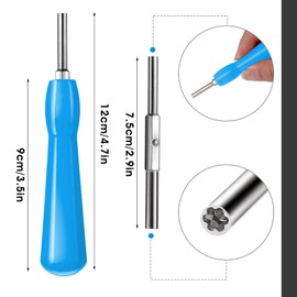 Gamebit Security Screwdrive, Double-End Game Bit Screwdriver, Small Gamebit Screwdriver Tool Kit for Opening Game Cartridges(4.5mm 3.8mm, Blue)