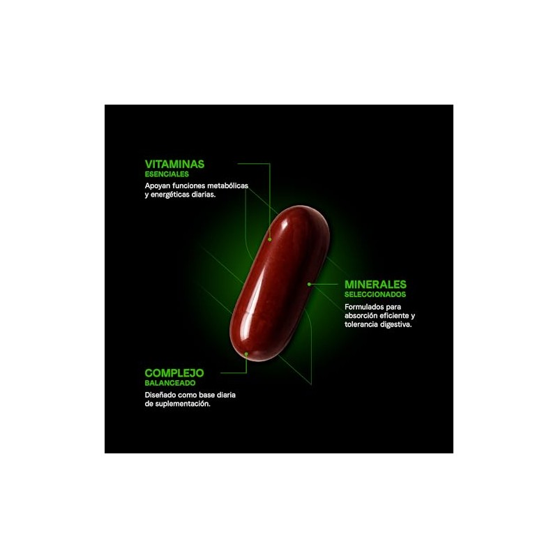 Multivitamínico Omega Vitaminas Minerales Quercetina Adenosina Hombres Mujeres Softgels Alta