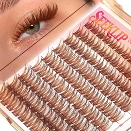 Brown Lashes Clusters Wispy Eyelash Clusters Natural Look (Drifter Brown)
