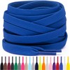 Miscly Flat Shoelaces - Various Lengths and Colours Available, royal
