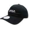 Rapiddominance NASA Relaxed Caps, Worm, Black, One Size Fits Most,