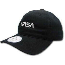 Rapiddominance NASA Relaxed Caps, Worm, Black, One Size Fits Most, Black, One Size