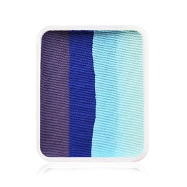 Kraze FX Face Paint Palette Refill - Sea Wave Face Paint (6 gm) - Hypoallergenic, Non-Toxic, Water Activated Professional Face & Body Painting Makeup Supplies for Sensitive Skin, Kid Safe, Adults