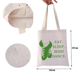 Irish Dancer Survival Kit Eat Sleep Irish Dance Makeup Bag with Zip Irish Dance Lover Teacher Coach Gift Irish Dance Team Inspired Gift, Irish Dance, No