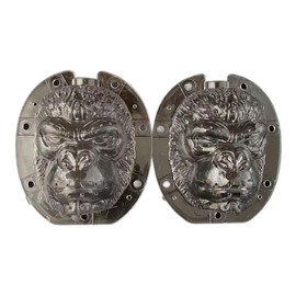 Gorilla pumpkin mold for growing gorilla shaped pumpkin and watermelon
