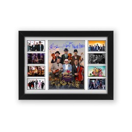 AllStarMedia Madness Pop Band Autograph Music Collage Print Signed Poster Print - Limited Edition Autograph Fan Gift – Collectible Memorabilia Merchandise (Framed A4 (30x21cm))