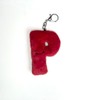 Alphapals® 4" Plush Letter P Keychain - Color: Pretty Pink