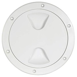 Osculati Inspection Cover with Thread and Seal, Colour: White, Diameter: 125 mm