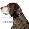 Buckle Down 'Captain America Shield Repeat Navy Plastic Clip Collar,