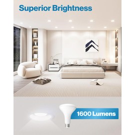 Sunco 6 Pack BR30 LED Bulb, Recessed Can Light Bulbs, Indoor Flood Lighting, 1600 LM, 16W (100W Equivalent) 5000K Daylight, E26 Medium Base, Dimmable UL
