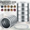 Jadive 8 Pcs Empty Coffee Cans with Lids Metal Tin