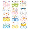 JIUJIUBER 24 PCS Silly Goose Party Paper Eyeglasses, Silly Goose