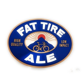 New Belgium Brewery Fat Tire Sticker - Redisigned 2023 Sustainability Logo