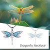 ONEFINITY Sterling Silver Turquoise Dragonfly Pendant Necklace - Unisex Adult