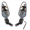 2Pcs Handlebar Bike Mirrors HD Safe Glass Mirror Adjustable Rotatable