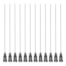 uxcell 20 Pcs 22G Plastic Dispensing Needles with Luer Lock, 4" Steel Needle Tube PP Heat-Resistant Plastic Blunt Tip for Liquid Glue Gun, Grey