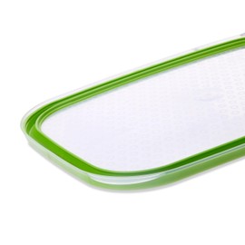 Décor Match-Ups Basics Oblong Storer, Green, 1.5 Litre Capacity (Pack of 3)