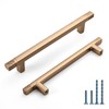 KNOKLOCK 10 Pack 5 Inch(128mm) Kitchen Cabinet Handles Champagne Bronze