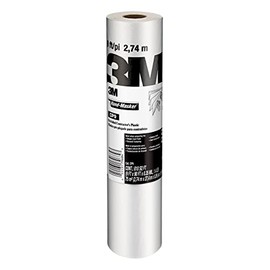 3M Hand Masker - Película de plástico para contratista, 108 pulgadas x 90 pies, se despliega a un ancho completo, contiene polvo y pulverización en el