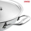 Vinod Platinum Triply Stainless Steel Kadai | Suitable For Indian