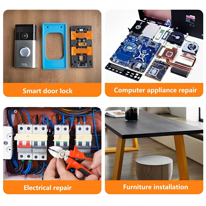 AccEncyc Doorbell Screwdriver Replacement Double-ended T6 T15 Ring Screwdriver Screwdriver