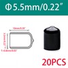 Qrity Pack of 20 Rubber End Caps, Thread Protection Cap,