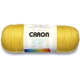 Caron Simply Soft Acrylic Aran Knitting Wool Yarn 170g - 9782 Gold