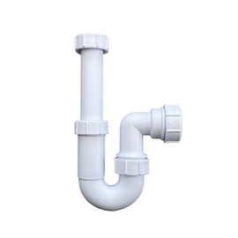Univeral Adjustable Sink Swivel P Trap 40mm (1.1/2") Telescopic Trap Complete with 75mm Water Seal, Compliant with BS EN 247-1:2002 Standard