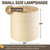 GO&SO Set of 2 Cylinder Drum Lamp Shades Farmhouse Lampshades,