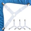 4 Pack Elastic Bed Sheet Straps Bed Sheet Straps with