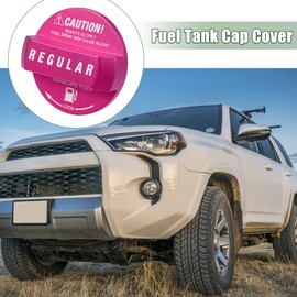 X AUTOHAUX Fuel Tank Cap Cover Gas Fuel Cap Tank Filler Cover Replacement for Toyota Pink
