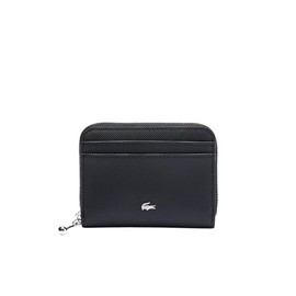 Lacoste Cartera Monedero Color para Mujer, Negro, 11.5 x 8.5 x 3 cm