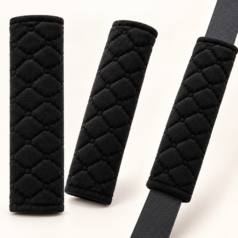 Plush Seat Belt Shoulder Pads for Car Travel – Soft