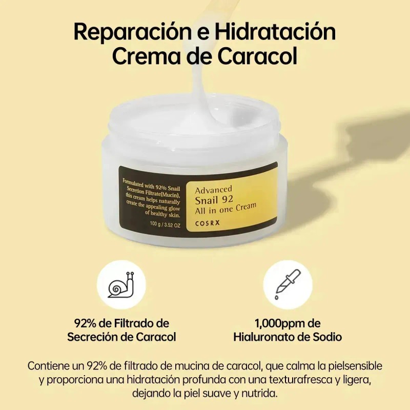Cosrx Advanced Snail 92 Crema Facial Todo En Uno 100