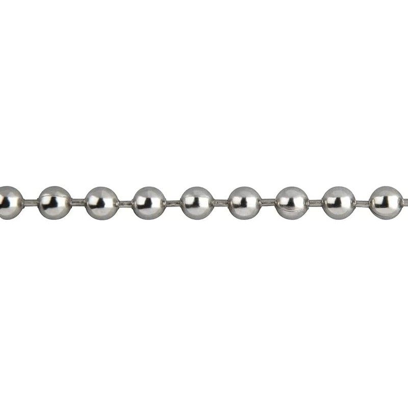 Premium Roller Blind Chrome Beaded Pull Chain - Continuous Loop