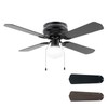 Vagizm 42 Inch Ceiling Fan Traditional: Flush Mount with LED