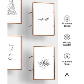 BLCKART Bathroom Poster Set, Stylish Bathroom Wall Pictures with Sayings, Toilet Decorative Posters without Frame