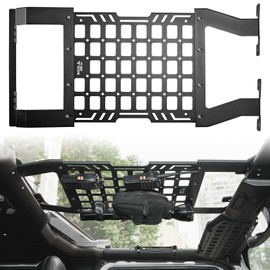 JOYTUTUS Hard Top Roof Rack Molle Panel Compatible with Wrangler JL JLU & Gladiator JT 2018-2026, Wrangler Overhead Molle Panel Storage Cargo Roof Rack, No Drilling(Not for Soft-Top)