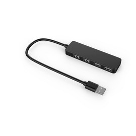 USB Hub, 4Port Hub Ultra Slim Portable USB Splitter for Surface Pro, Notebook PC, iMac Pro, MacBook Air, Mac Mini/Pro, Laptop, USB Flash Drives