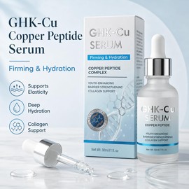 Copper Peptides Serum for Face, 1 Fl Oz GHK-Cu Peptide