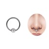 Titanium Ring 1.2 x 6 mm For Lip Piercing With